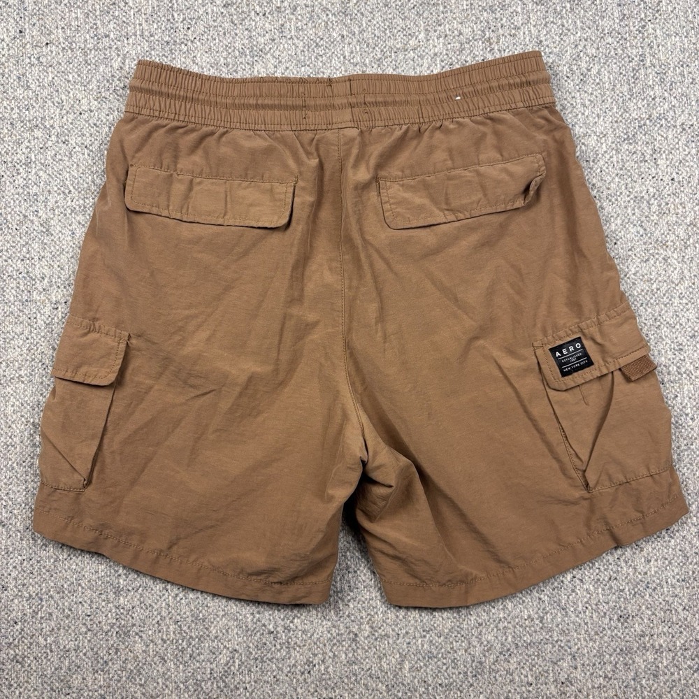 Aeropostale Shorts Mens Small Brown Canvas Cargo Multi Pocket Work Utility - Picture 5 of 8